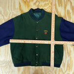 Vintage y2k essential C crest logo embroidered bomber jacket