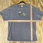 Vintage y2k cartoon stick figure t-shirt