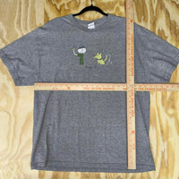 Vintage y2k cartoon stick figure t-shirt