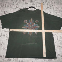 XXL - Vintage Y2K native Aztec tribal new mexico 90s t-shirt