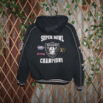 Large - Vintage Y2K Super Bowl femme oakland Raiders Jacket