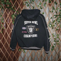 Large - Vintage Y2K Super Bowl femme oakland Raiders Jacket