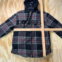 Vintage Y2K dickies essential 2000s workwear flannel hoodie