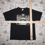 Small-Vintage Y2K monster jam flame grave digger 00s t-shirt