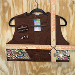 Vintage y2k girl scouts made in usa patch aop 1990s vest