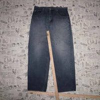 36 - Vintage Y2K Anchor blue baggy faded 2000s skate pants