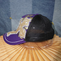 OSFA - Vintage / Y2K KB ethos plaid grunge cross 2000s hat