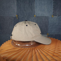 OSFA - Vintage Y2K performance adjustable dad sport logo cap - Beige - OSFA