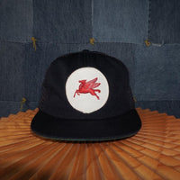 OSFA - Vintage Y2K early mid 90s athletic adjustable dad hat - Black - OSFA
