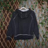 L - Vintage Y2K Nfl raw hem exposed stitching embroidered - Heather Gray - L