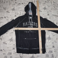L - Vintage Y2K Nfl raw hem exposed stitching embroidered - Heather Gray - L