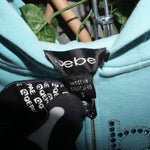 S - Vintage Y2K Bebe bedazzle rhinestone bling essential - Blue - S