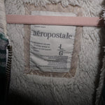 L - Vintage Y2K Aeropostale plaid pattern flannel embroider - Blue - L