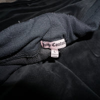 L - Vintage Y2K sweat suit top bottom velor essential preppy - Gray - L