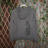 S - Vintage Y2K Crazy Shirt floral grunge women's surf - Gray - S