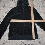 L - Vintage Y2K sweat suit top bottom velor essential preppy - Gray - L