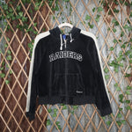 L - Vintage Y2K Nfl velor embroidered reebok oakland las - Black - L