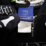 L - Vintage Y2K Nfl velor embroidered reebok oakland las - Black - L