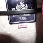 S - Vintage Y2K Pink quilted puffer university fur hood - S