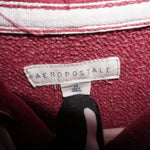 M - Vintage Y2K Aeropostale embroider essential zip hoodie - Red - M