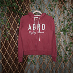M - Vintage Y2K Aeropostale embroider essential zip hoodie - Red - M