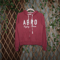 M - Vintage Y2K Aeropostale embroider essential zip hoodie - Red - M