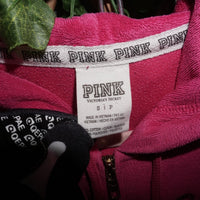 S - Vintage Y2K Pink velour essential chest hit fuzzy femme - S