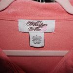 L - Vintage Y2K Whisper Me velour track jacket 2000s femme - Pink - L