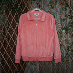 L - Vintage Y2K Whisper Me velour track jacket 2000s femme - Pink - L