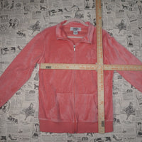L - Vintage Y2K Whisper Me velour track jacket 2000s femme - Pink - L