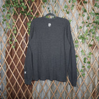 XXL - Vintage Y2K Hurley waffle knit thermal long sleeve - Gray - XXL