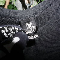XXL - Vintage Y2K Hurley waffle knit thermal long sleeve - Gray - XXL
