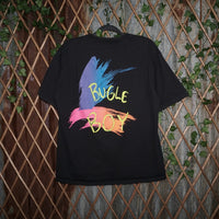 L - Vintage Y2K Bugle Boy paint splatter graphic 1990s - Black - L