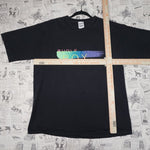 L - Vintage Y2K Bugle Boy paint splatter graphic 1990s - Black - L