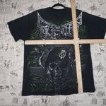 XL - Vintage Y2K Tapout military camo big aop jumbo print - Black - XL