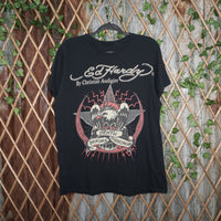 XL - Vintage Y2K Ed Hardy christian audigier eagle tattoo - Black - XL
