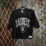 L - Vintage Y2K Logo 7 nfl los angeles las vegas oakland - Black - L