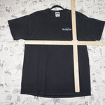 XL - Vintage Y2K Tultex bruce lee martial arts dragon shadow - Black - XL
