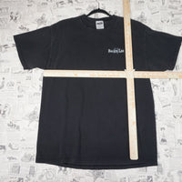 XL - Vintage Y2K Tultex bruce lee martial arts dragon shadow - Black - XL