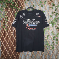 L - Vintage Y2K Fox racing suzuki soaring eagle sponsor dirt - Black - L