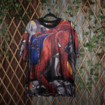 XL - Vintage Y2K Spider-man spider man movie promo aop - Red - XL