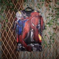 XL - Vintage Y2K Spider-man spider man movie promo aop - Red - XL