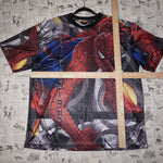 XL - Vintage Y2K Spider-man spider man movie promo aop - Red - XL