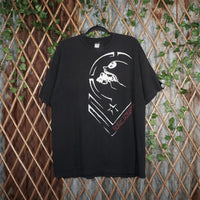 XL - Vintage Y2K Metal Mulisha big logo skull skeleton tee - Black - XL