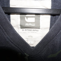 L - Vintage Y2K G-star Raw star essential logo faded neck - Gray - L