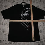 XL - Vintage Y2K Metal Mulisha big logo skull skeleton tee - Black - XL