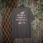 XXL - Vintage Y2K Tultex jesus religion settles front back - Gray - XXL