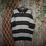 XXL - Vintage Y2K Lowrider chicano stripe charlie brown boxy - Black - XXL