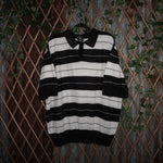 3XL - Vintage Y2K Lowrider charlie brown stripe chicano - Black - 3XL
