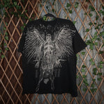 XL - Vintage Y2K Xvr Unlimited grunge knight skeleton angel - Black - XL